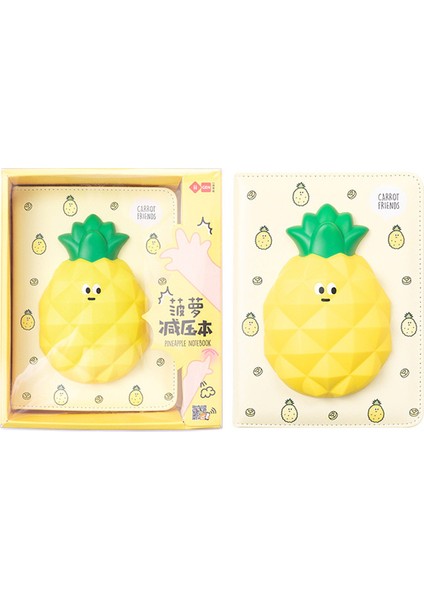 Ananas 3D Karikatürler Hayvanlar Meyve Dizüstü Dekompresyon Defterleri Tavşan Öğrenci Planlayıcısı Renkli Sayfalar Günlüğü Okul Kırtasiye Malzemeleri (Yurt Dışından)