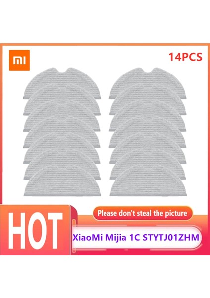 10 Adet Xiaomi Mijia 1c STYTJ01ZHM Robotlu Süpürge Parçaları Yeni Kuru Islak Paspas Bezleri Paçavra Paspas Pedleri Aksesuarların Değiştirilmesi (Yurt Dışından)