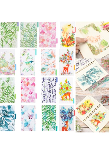 B A5 5 Adet A5/a6 Planlayıcısı 6 Delik Renk Dizini Defter Sayfaları Sayfalama Ayırıcılar Kategori Sayfaları Plastik Kabuk Halka Bağlayıcı Kırtasiye (Yurt Dışından) fiyatları