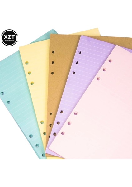 Kraft Boş A6 Yüksek Kalite 40 Sayfa A5 A6 Gevşek Yaprak Defter Kağıdı Dolum Spiral Ciltleyici Dizin Iç Sayfa Aylık Haftalık Günlük Planlayıcı Gündem (Yurt Dışından) modelleri