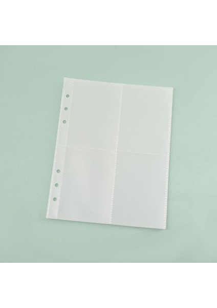 A5 4 Izgara A5 A6 A7 10 Adet Şeffaf Dosya Tutucu Dizüstü 6 Delik Gevşek Yaprak Dıy Belge Çantası Bağlayıcı Halkaları Pvc Depolama Bağlama Klasörü (Yurt Dışından)
