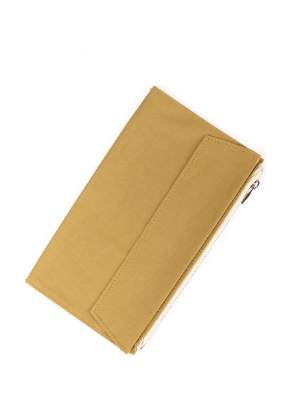 Hardal Sarı Stand Fromthenon Tn El Defter Saklama Çantası Su Geçirmez Kanvas Fermuarlı Çanta Seyahat Dizüstü Fatura Kart Yuvası Gezginler Planlayıcısı Dergisi (Yurt Dışından)
