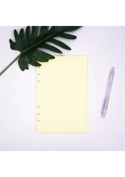 40 Sayfa Çizgi Sarı A6 9.7X17CM A5 A6 Gevşek Yaprak Defter Dolum Kağıdı 40 Sayfa Renkli Sayfa 6 Delikli Standart Ciltleyici Günlük Dergisi Gündem Kağıdı Okul Kırtasiye (Yurt Dışından)