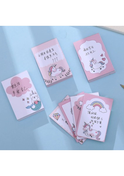 50 Yaprak Not Defteri Karikatür Unicorn Not Notları Yapışkan Olmayan Mesaj Kawaii Estetik Papeleria Kırtasiye Ofis Okul Malzemeleri (Yurt Dışından) fiyatları