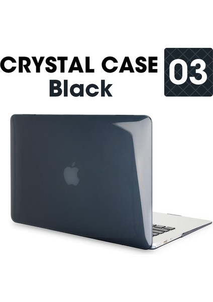 Kristal Siyah Eski AIR13 A1369A1466 Apple Macbook Macbook Için Laptop Çantası Air Pro Retina Yeni Dokunmatik Bar 11 12 13 15 Inç Sert Laptop Kılıfı 13.3 Çanta Kabuk (Yurt Dışından)