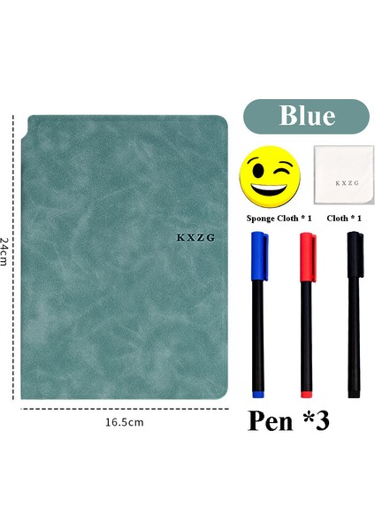 Kalem 3 Silinebilir A5 Beyaz Tahta Defter Seti Pu Çift Taraflı Öğrenci Beyaz Tahta Deri Planlama Kurulu Ofis Bloknot Cuaderno (Yurt Dışından) fiyatları