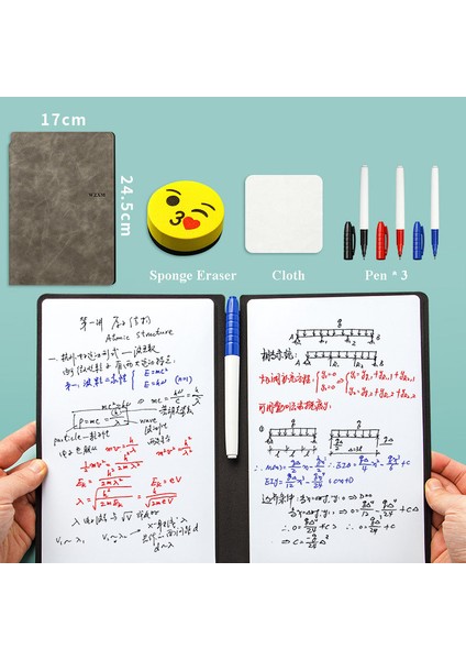 Kalem 3 Silinebilir A5 Beyaz Tahta Defter Seti Pu Çift Taraflı Öğrenci Beyaz Tahta Deri Planlama Kurulu Ofis Bloknot Cuaderno (Yurt Dışından) modelleri