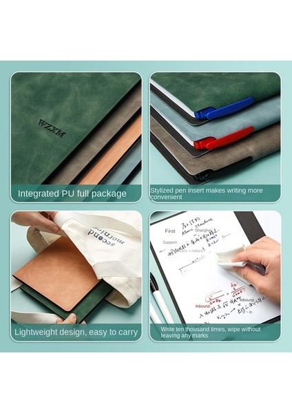 Kalem 3 Silinebilir A5 Beyaz Tahta Defter Seti Pu Çift Taraflı Öğrenci Beyaz Tahta Deri Planlama Kurulu Ofis Bloknot Cuaderno (Yurt Dışından) indirimleri