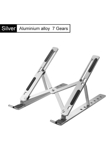 Alüminyum Simli 10 Ila 15,6 Inç Dizüstü Bilgisayarlarla Uyumlu Taşınabilir Dizüstü Bilgisayar Standı Macbook Lenovo Dell Için Alüminyum Katlanabilir Dizüstü Standı (Yurt Dışından)