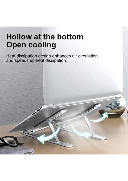 Alüminyum Simli 10 Ila 15,6 Inç Dizüstü Bilgisayarlarla Uyumlu Taşınabilir Dizüstü Bilgisayar Standı Macbook Lenovo Dell Için Alüminyum Katlanabilir Dizüstü Standı (Yurt Dışından) fırsatları