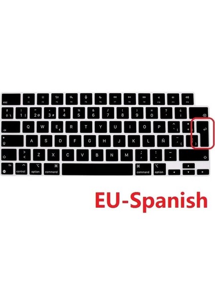Ispanyolca-Ab Ince Tpu Klavye Cilt Için Macbook Air M2 2022 A2681 Ab Abd Ingilizce Ispanyolca Rusça Fransızca Arapça Klavye Kapağı Dizüstü Cilt (Yurt Dışından)