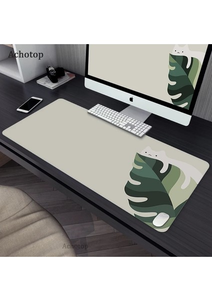 00326 Kedı 400X900X3MM Büyük Tai Chi Balık Mousepad Gamer Xxl Oyun Mouse Pad Kauçuk Su Geçirmez Büyük Dizüstü Dizüstü Bilgisayar Masası Mat Oyun Nötr Fare Mat (Yurt Dışından)