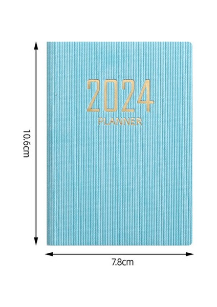 Gündem Haftalık A7 2024 Defterler A7 Gündem Haftalık Ofis Not Defteri Cep Not Defteri Diario Takvim Dizüstü Papelaria Planner Deri Günlüğü Caderno (Yurt Dışından)