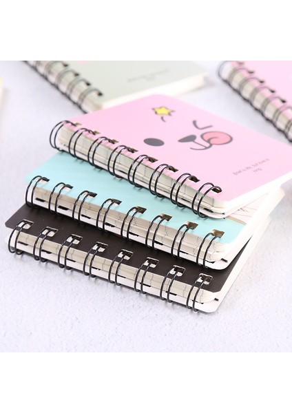 Mavi Kedi A7 Mini Spiral Defter Karikatür Kedi Not Defteri Kawaii Kişisel Günlüğü Planlayıcısı Yatay Çizgi Defter Okul Ofis Arzı 80 Sayfa (Yurt Dışından)