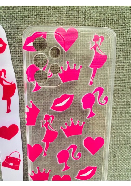 Samsung Galaxy A13 Barbie Özel Tasarım Telefon Boyun Askılı Set Kılıf modelleri