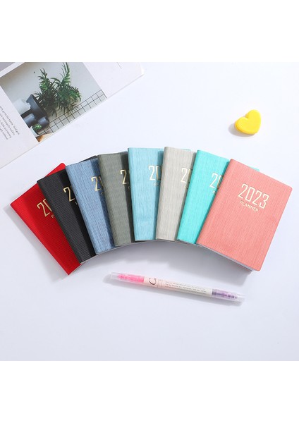 Planlayıcısı 2023 A7 2024 Defterler A7 Gündem Haftalık Ofis Not Defteri Cep Not Defteri Diario Takvim Dizüstü Papelaria Planner Deri Günlüğü Caderno (Yurt Dışından) modelleri