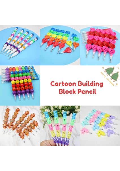 B 1 Adet Noel Yapı Taşları Kalem Karikatür Şekli Yapı Taşları Kurşun Kalem Yaratıcı Ücretsiz Bileme Kalem Hb (Yurt Dışından) fiyatları