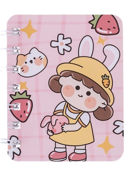 No 13 A7 4 Adet/takım A7 Karikatür Bobin Kitap Öğrenci Okul Kaynağı Cep Dizüstü Eskiz Defteri Taşınabilir Mini Not Defteri Kawaii Kırtasiye 80 Sayfa (Yurt Dışından)