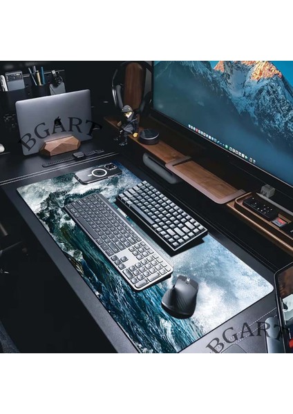 BG-471 300X600X2MM Dalga Baskı Siyah ve Beyaz Mouse Pad Oyun Mouse Pad Hız Masa Mat Dizüstü Oyun Mat Ofis Halı Masa Aksesuarları Oyun Mat (Yurt Dışından) fiyatları