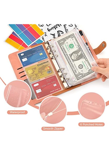 12 Programları A6 A6 Bağlayıcı Bütçe Planlayıcısı Defter Kapakları Klasör A6 Boyutu 6 Delikli Bağlayıcı Cepler Plastik Bağlayıcı Fermuar Para Tasarruf Zarfı (Yurt Dışından) indirimleri
