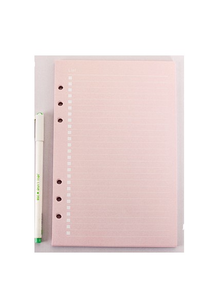 13 Pembe To Do A5 Aylık/haftalık/günlük Spiral A6 A5 A7 B5 A4 Halkalı Defter Günlük Kağıdı, Filofax Düzenleyici Dolgu (Yurt Dışından)