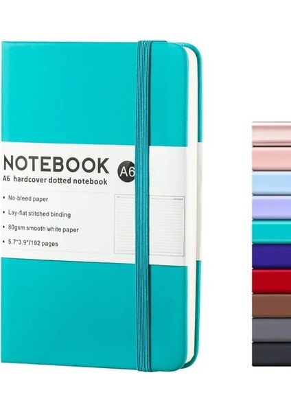 Göl Mavi A6 Defterler ve Dergiler Küçük Günlük Dizüstü Not Defteri Sketchbook Kırtasiye Yazma Pedleri Ofis Okul Malzemeleri (Yurt Dışından)