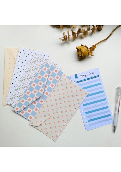 12 Adet Mor A6 Bağlayıcı Bütçe Planlayıcısı Organizatör 6 Halka Bağlayıcı Zarflar Cepler ve 12 Parça Gider Bütçe Sayfaları (Yurt Dışından) indirimleri