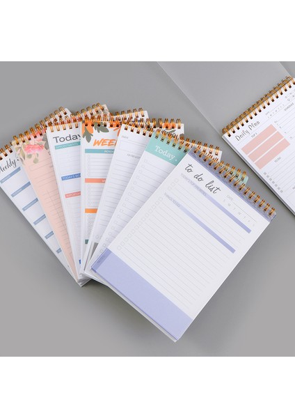 A5 10 Günlük Planlayıcı A5 Bobin Tam Ingilizce Zaman Yönetimi Yapılacaklar Listesi Takvim Verimlilik Kılavuzu Defterler Ofis Aksesuarları (Yurt Dışından) fırsatları