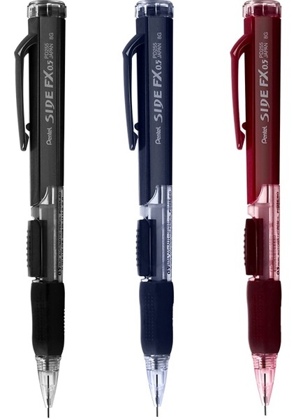 0.5mm Mavi 3 Adet/grup Japonya Pentel Mekanik Kurşun Kalem PD255 Yan Basmalı Kalem 0.5mm Otomatik Kalemler Japon Kırtasiye (Yurt Dışından) modelleri