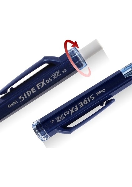 0.5mm Mavi 3 Adet/grup Japonya Pentel Mekanik Kurşun Kalem PD255 Yan Basmalı Kalem 0.5mm Otomatik Kalemler Japon Kırtasiye (Yurt Dışından) indirimleri