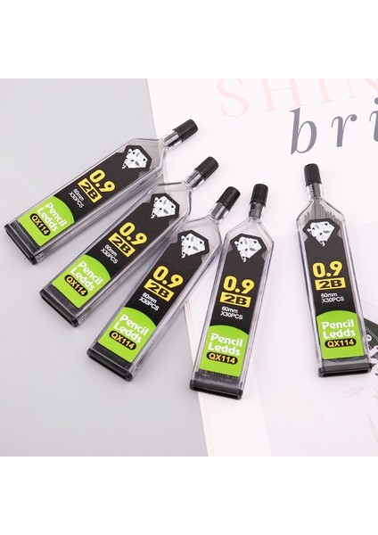 Hb-0.9mm 5 Adet 0.5/0.7/0.9mm Hb 2b Dolum Kurşun Otomatik Mekanik Kalemler Okul Ofis Malzemeleri (Yurt Dışından)