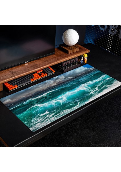 BG-472 500X1000X2MM Dalga Baskı Siyah ve Beyaz Mouse Pad Oyun Mouse Pad Hız Masa Mat Dizüstü Oyun Mat Ofis Halı Masa Aksesuarları Oyun Mat (Yurt Dışından) indirimleri