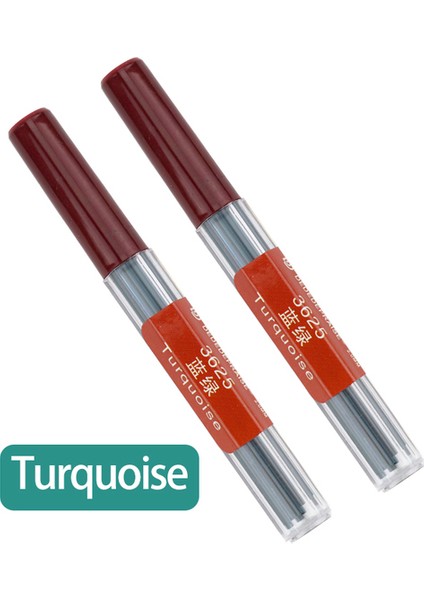 Turkuaz-2 Adet Dededepraıse Pres Tipi Otomatik/mekanik Kurşun Kalem Dolum 2.0mm 36 Renk Renkli Kurşun Kalem Kurşun Kalın Kurşun/çekirdek/yedek Değiştirme (Yurt Dışından)