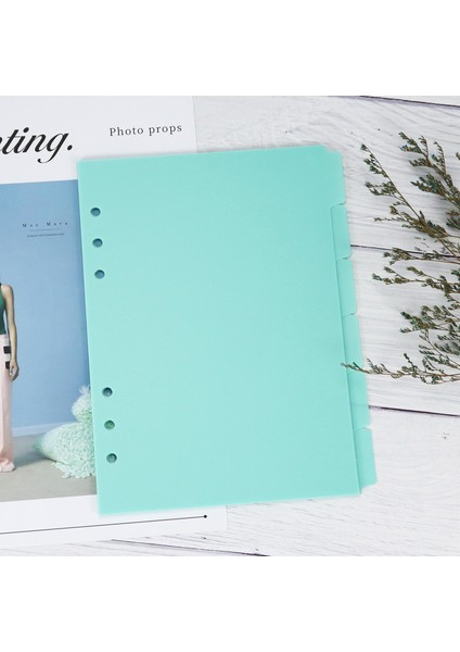 Mavi 6 Adet A5 A5 Mavi Pembe Kağıt Endeksi Bölücü 6 Delik Bağlayıcı Planlayıcısı Dizüstü Kırtasiye Defter Kağıdı Bölücü Aksesuarları (Yurt Dışından) indirimleri
