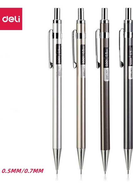 1 Kalem 0.5 mm Delı Metal Mekanik Kurşun Kalem 0.5/0.7 mm Siyah Kurşun Yazma Kalem Çizim Eskiz Kalem Okul Malzemeleri (Yurt Dışından) fiyatları