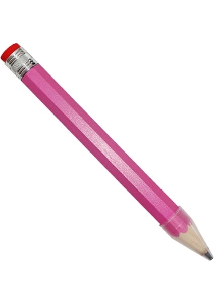 Pembe Büyük Dev Kalemler Ahşap Jumbo Kalemler Sevimli-Dıy Ağaç Işleme-Oyuncaklar Hediyeler Kırtasiye Ahşap Kalem Yazma ve Silme (Yurt Dışından)