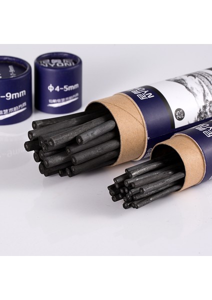 4-5 mm 25 Adet Söğüt Kömürü Sopa Kömür Kalem Özel Yumuşak Kömür Kroki Karbon Suda Çözünür Sanat Harkömür Şerit Boyama Malzemeleri (Yurt Dışından)