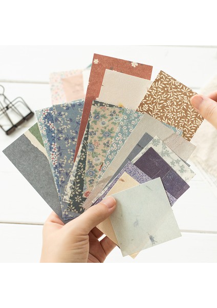 C Journamm 60 Adet Vintage Çiçekli Kağıt Mektup Malzeme Kırtasiye Scrapbooking Kart Günlük Kaydı Projesi Dıy Retro Arka Plan Kağıdı (Yurt Dışından)