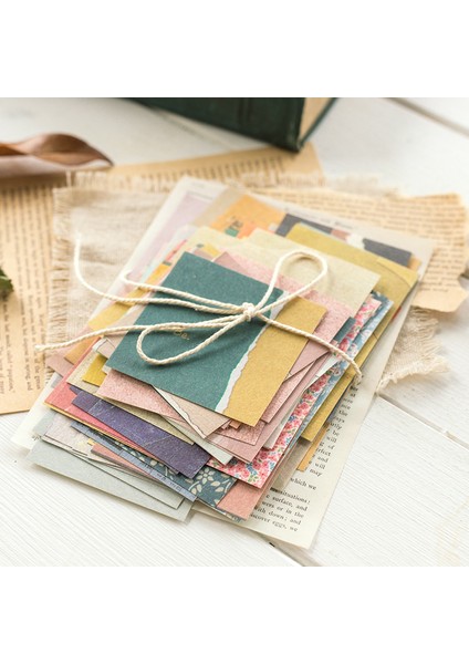 C Journamm 60 Adet Vintage Çiçekli Kağıt Mektup Malzeme Kırtasiye Scrapbooking Kart Günlük Kaydı Projesi Dıy Retro Arka Plan Kağıdı (Yurt Dışından)