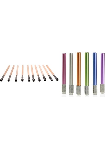 Açık Yeşil 16 Adet Ayarlanabilir Kalem Uzatıcı Alet Çubuk Tek Uçlu Kalem Genişletici 12CM 103MM (Yurt Dışından)