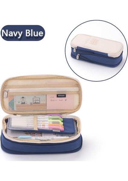 Donanma Kawaii Kalem Kutusu Büyük Kapasiteli Kalem Kutusu Kalem Kutusu Kız Hediye Cüzdan Öğrenci Okul Kırtasiye Okul Malzemeleri (Yurt Dışından)
