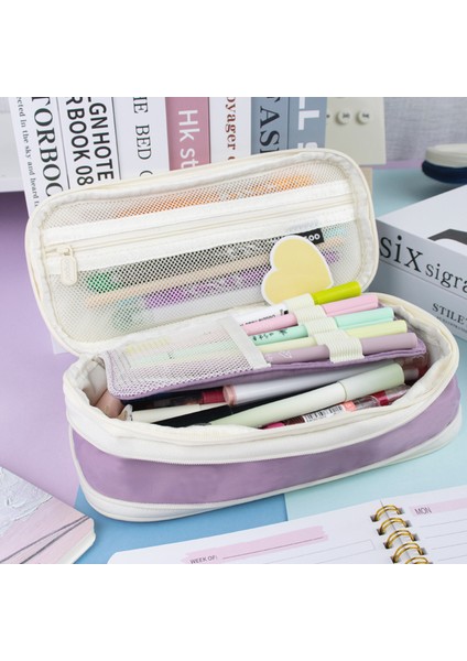 Donanma Kawaii Kalem Kutusu Büyük Kapasiteli Kalem Kutusu Kalem Kutusu Kız Hediye Cüzdan Öğrenci Okul Kırtasiye Okul Malzemeleri (Yurt Dışından) fırsatları