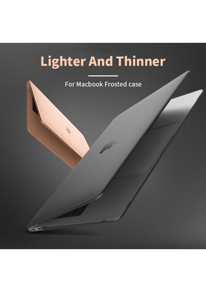 Buzlu ve Siyah 2021 Pro 14 A2442 Mat Buzlu Kılıf Apple MacBook 2021 Için Laptop Kılıfı PRO14 A2442 PRO16 A2485 Kılıf Yeni Hava 13 A2337 Pro 13 A2338 Kapak Kılıf (Yurt Dışından)