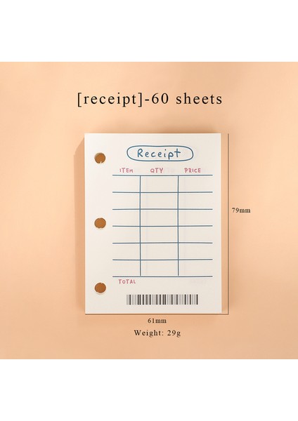 Makbuz 60 Sayfa Mini Jıanwu Yaratıcı Sevimli 3 Yüzük Mini Gevşek Yapraklı Bağlayıcı Öğrenci Taşınabilir Cep Defter Dergisi Kartpostal Depolama Okul Malzemeleri (Yurt Dışından)