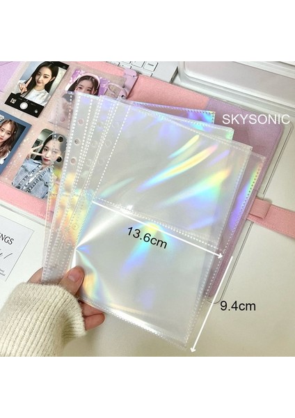 Lazer 2 GIRD-10PC Skysonıc A5 Krem Elmas Desen Fotoğraf Albümü Kitap Toplayın Kpop Bağlayıcı Kapak Kartpostallar Halka Organizatör Dıy Yedekler Tedarikçiler (Yurt Dışından)