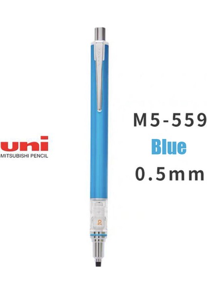 Mavi 1 Adet Japonya Uni Kuru Toga M5-559 Mekanik Kurşun Kalem 0.5mm Kurşun Rotasyon 6 Renk Mevcuttur (Yurt Dışından)
