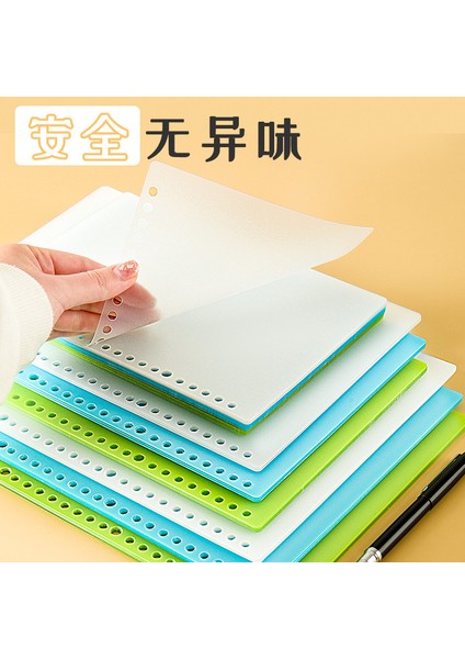 A4 Şeffaf 6 Adet Gevşek Yapraklı Kapak Kapak 30 Delik B5 Gevşek Yapraklı Kitap Kabuğu 26 Delik A5 Gevşek Yapraklı Ciltleme Deri Şeffaf Plastik Renk P (Yurt Dışından) fiyatları