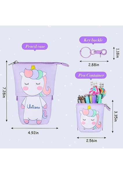 Lvseshengdan Tuval Teleskopik Kalem Çantası Trafo Kalem Tutucu Karikatür Kalem Kutuları Kırtasiye Kozmetik Malzemeleri Depolama Organizasyonu (Yurt Dışından) modelleri