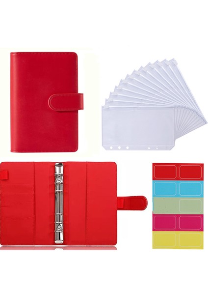 Sadece Kapak A6 A5 A6 Pu Deri Defter Bağlayıcı Bütçe Planlayıcısı Organizatör 6 Halkalı Bağlayıcı 12 Bağlayıcı Cepleri ve 1 Sayfalık Bütçe Sayfaları Etikel (Yurt Dışından) fırsatları