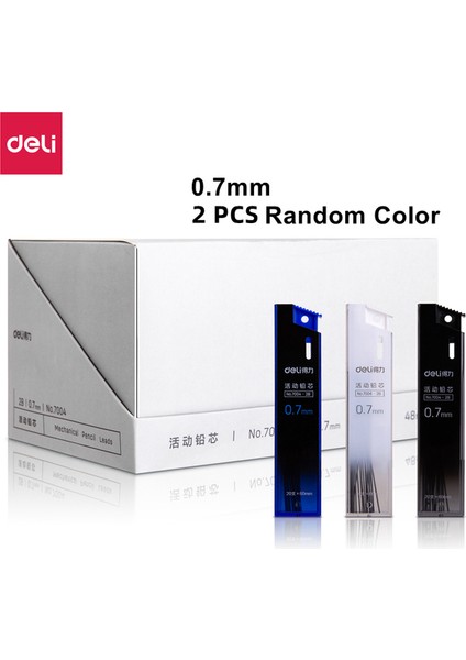 2 Açar 0.7 mm Delı Metal Mekanik Kurşun Kalem 0.5/0.7 mm Siyah Kurşun Yazma Kalem Çizim Eskiz Kalem Okul Malzemeleri (Yurt Dışından)